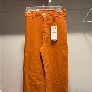 Zara Marine High Rise Relaxed Leg pant Jean